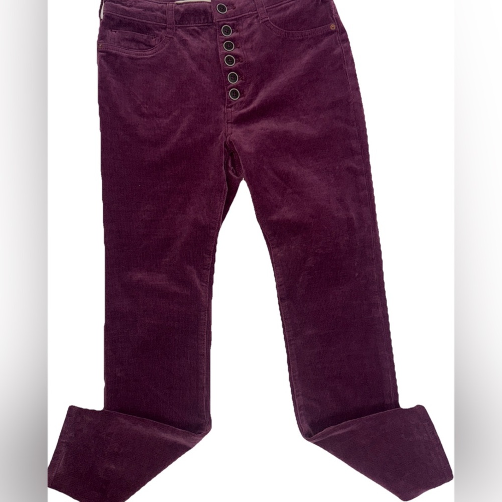 Anthropologie women’s Corduroy Jeans in Deep Purple